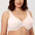 thumbnail image 2 of Bra CALVENA Minizer para mujer, cobertura total, color rosa blanco 42D, 2 of 5