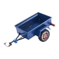 thumbnail image 3 of Fiocias RC Crawler Trailer Metal Utility Trailer Hitch Mount Remote Control Car Accessory Easy to Install Model Car Modification Suitable for Model Cars Hauling Exhibition Blue, 3 of 8