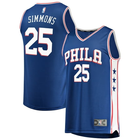 Ben Simmons Philadelphia 76ers Fanatics Branded Fast Break Replica Jersey Royal - Icon