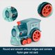 thumbnail image 5 of Muyoka Juego de tren de dominó para niños de más de 3 años, juego de seguimiento interactivo entre padres e hijos con 60 piezas de juguete de tren de colocación de ladrillos de dominó automático que f Muyoka Hogar, 5 of 7