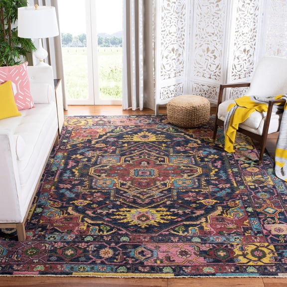 Safavieh Izmir Jilliean Oriental Area Rug, Blue/Rust, 9' x 12'
