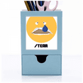 thumbnail image 1 of Sad Yellow Emotion Tear Cry Desk Supplies Organizer Pen Holder Card, 1 of 3