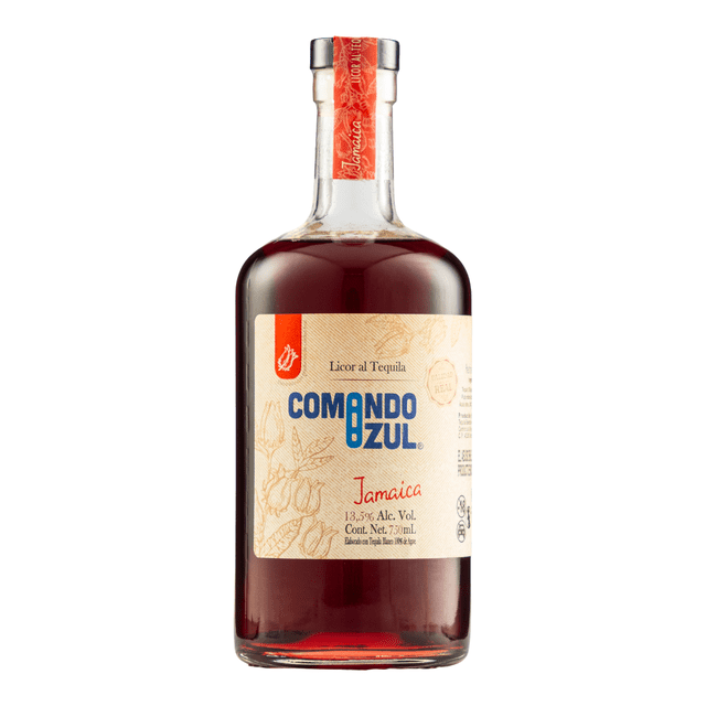 Licor con Tequila Comando Azul Jamaica 750 Ml Comando Azul Licor con Tequila