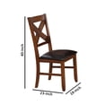 thumbnail image 5 of ACME Apollo Side Chair (Set-2) in Espresso Synthetic Leather & Walnut, 5 of 5