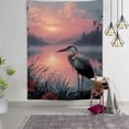 thumbnail image 2 of RKSupls Vertical Tapestry Wall Hanging, Heron Sunset Lake Tapestry Wall Decor for Bedroom, Dorm Room, Living Room, Apartment, College Dorm Home Decor, 2 of 5