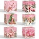 thumbnail image 4 of Conjunto de cajas con cierre de muñeco de nieve de Navidad - Cajas de 6 cajas de regalo de cartón rosa para caramelos, aperitivos y detalles para fiesta, 4 of 7