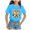 Sky Blue, variant on Godom Girls Short Sleeve T Shirts Crewneck Cute Casual Tops Kids Tshirts Clothes Summer Tops T-Shirt