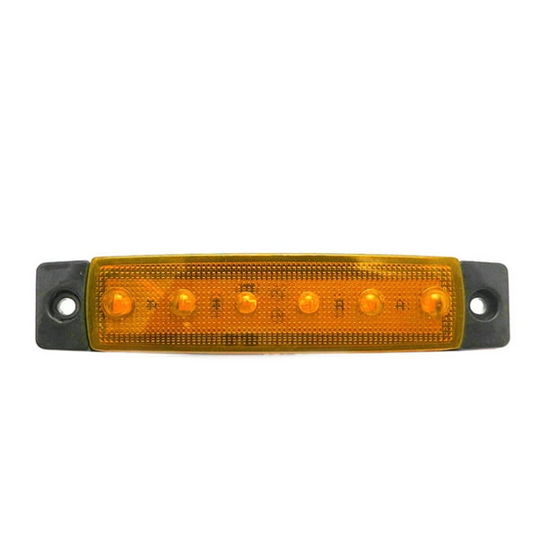 Barra de luz lateral para camión, 10 piezas, impermeable, advertencia, seguridad, remolque, lámpara de señal, marcador de iluminación, Vehículos, repuestos y accesorios Mis Luz amarilla 24V Speravity VI017742-02