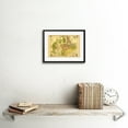 thumbnail image 2 of Irkutsk Map Vintage Art Print Black Framed Poster Wall Decor 9x7 inch, 2 of 5