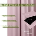 thumbnail image 5 of Amay Blackout Double Pinch Pleated Curtains Panel Baby Pink Solid, 84 Inch Wide by 72 Inch Long- 1Panel, 5 of 6