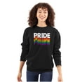 thumbnail image 3 of Pride LGBTQ Rainbow Queer Equality Sweatshirt for Men or Women Brisco Brands S, 3 of 6