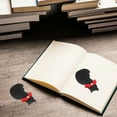 thumbnail image 5 of Raindrops Cute Cat Design Bookmark in PU Material for Decor Black Color 3 Pieces Small Size, 5 of 8