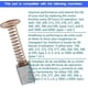 thumbnail image 3 of 6 PCS Carbon Motor Brushes Compatible for Dremel 3000 200 276 396 Brush Repairing Part,for Dremel 2610009829 Motor Replacement Part 6 Pack, 3 of 3