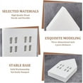 thumbnail image 3 of 4 piezas, 2 estilos, letrero de madera con forma de casa, color blanco, estilo rústico, ideal para bodas, fiestas y decoración del hogar., 3 of 6
