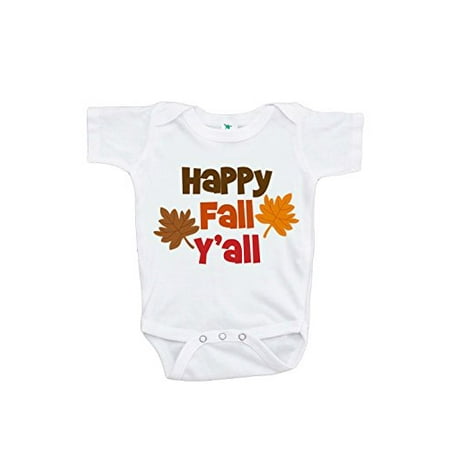 

Custom Party Shop Baby Boy s Happy Fall Y all Onepiece Orange and Brown