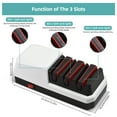 thumbnail image 2 of Electric Knife Sharpener 3 Stage Knife Sharpening System for Quick Sharpening and Polishing Knife Sharpeners for Straight-Edge Ceramic and Serrated Knives, 2 of 5