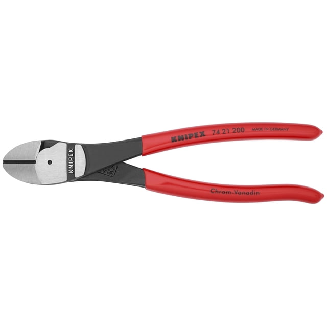 Cortadoras diagonales KNIPEX, 74, 21, 200, 20 cm, alto apalancamiento