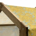 thumbnail image 5 of Botanical Pet House, Sketch Style Romantic Spring Bouquet Warm Colored Garden Illustration, Outdoor & Indoor Portable Dog Kennel with Pillow and Cover, 5 Sizes, Pale Green and Yellow, by Ambesonne, 5 of 5