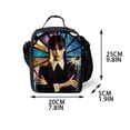 thumbnail image 2 of Wednesday Lunch Box For Men Women Adults, Portable Insulated Lunch Bag For Office Work School, Reusable Zippered Bento Lunch Box For Kids, 2 of 6