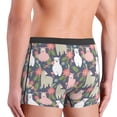 thumbnail image 4 of Men's Boxer Briefs, Llamas Soft Comfy Mens Underwear Boxer Briefs Breathable With Widen Waist, 4 of 7