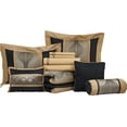 thumbnail image 3 of Nanshing Kath 15 Piece Modern Luxury Room-In-A-Bag, Black Gold, King, 3 of 6