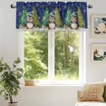 thumbnail image 6 of Merry Christmas Valances for Windows, 54 x 18in, Cute Xmas Tree Winter Snowflake Rod Pocket Kitchen Valance Curtain Light Filtering Window Treatments for Living Room Bedroom, 1 Panel, 6 of 7