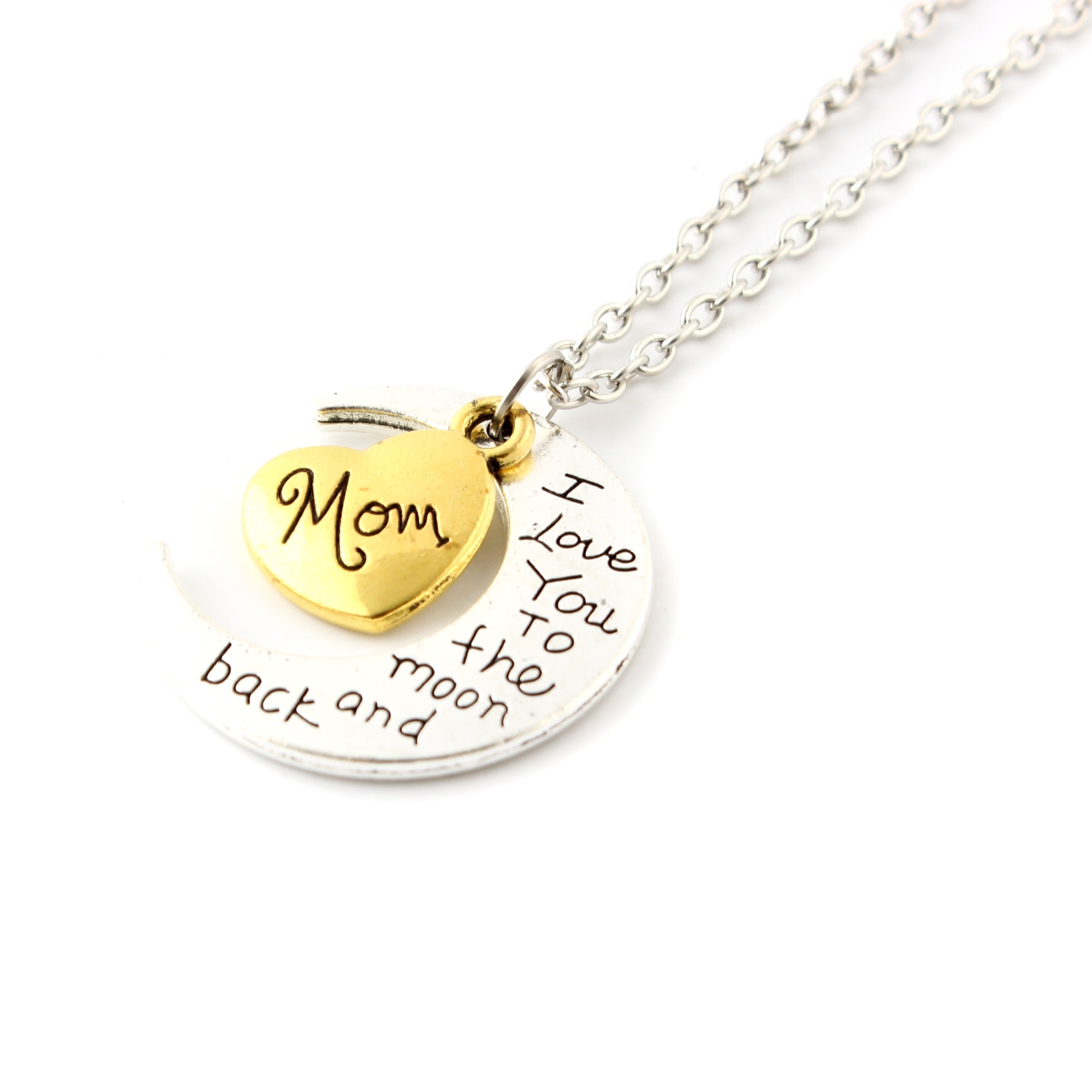 Jewelry Watches Moon Heart Necklace 2 Tone I Love You To The Moon And Back Fashion Jewelry Jewelry Watches Moon Heart Necklace 2 Tone I Love You To The Moon And Back Fashion Jewelry