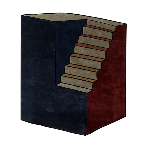 Jaipur Rugs India Modern Wool & Viscose Rugs, Medieval Blue & Navy Blue, 6'6 x 7'4