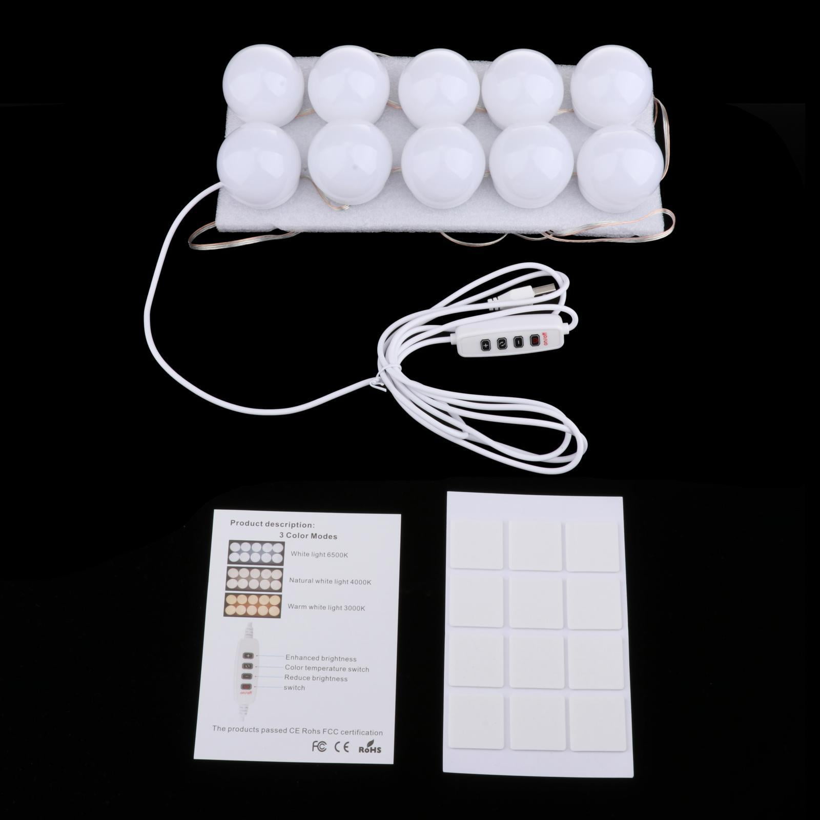 EHJRE 2x Style Vanity Mirror Lights, Adjustable Color Brightness LED Light, Lighting Fixture Strip for Makeup in Dressing Room (Mirror Not Include