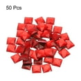 thumbnail image 3 of Unique Bargains 50 Pcs Acrylic Flat Back Rhinestones 12mm Square Artificial Gemstone for Crafts Costume Jewelry Making Red, 3 of 7