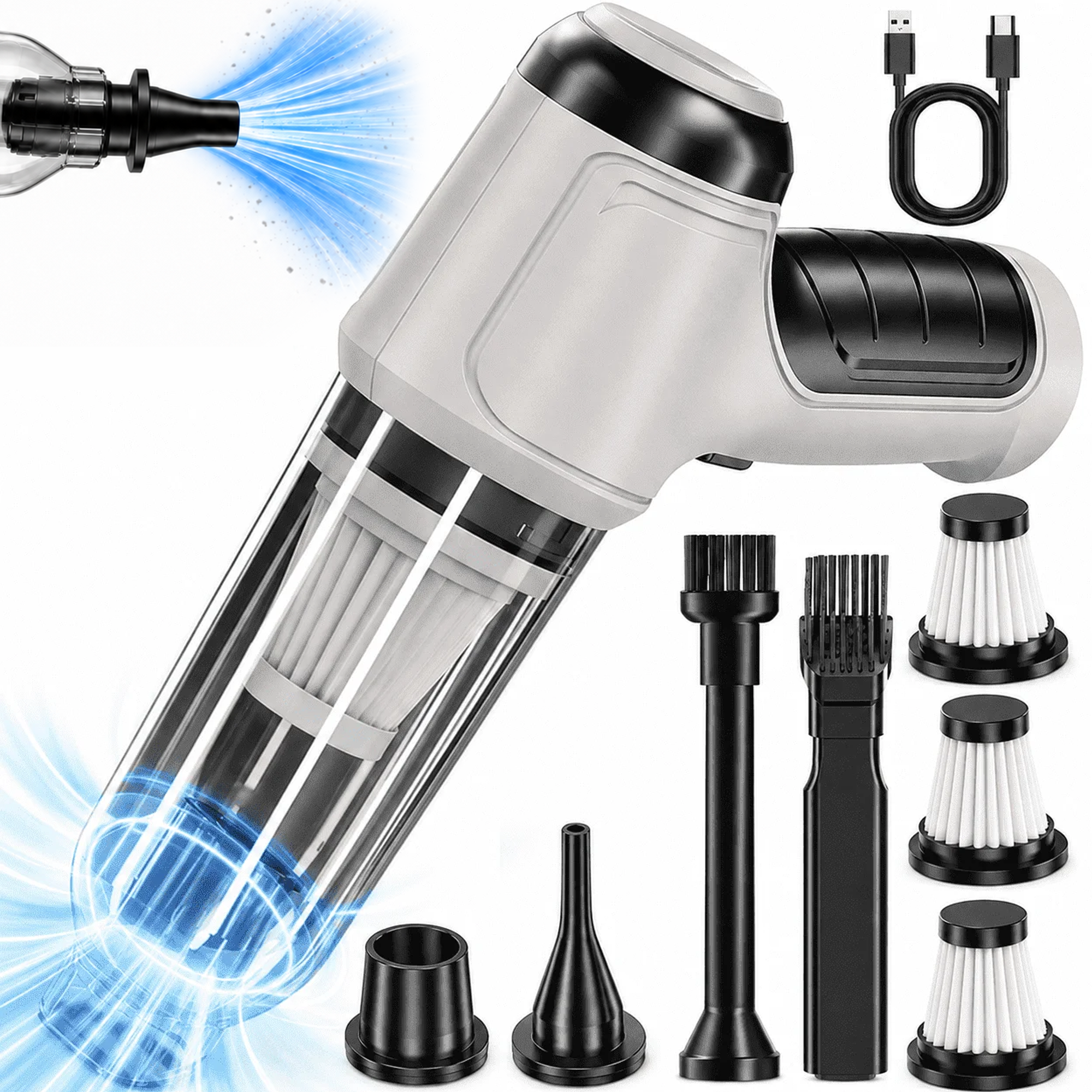 NIUTA Handheld Cordless Car Vacuum Cleaner, 12000Pa photo 1