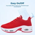 thumbnail image 4 of JOYFON Women Running Shoes Tennis Athletic Sneakers Cushioned Non Slip Lightweight Walking Shoes Red Size 11, 4 of 6