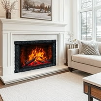 Fireplace Decals 20.4"x14.5" Living Room Bedroom Background Wall Stickers Removable Vinyl Peel and Stick DIY Art Decor