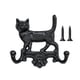 thumbnail image 2 of Gancho de pared de hierro fundido con doble gancho decorativo con forma de animal, práctico gancho Gato, 2 of 9