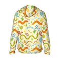thumbnail image 3 of Fotbe Cartoon Snake8 Men's Women's UPF 50+ Sun Protection Jacket Hooded Cooling Shirt with Pockets Hiking Outdoor Performance-Large, 3 of 9