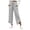 Gray, variant on Womens Pinstripe Tulip Hem Wide Leg Pants Drawstring Waist Palazzo Pants Casual Vacation Light Blue S