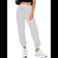 thumbnail image 3 of Pantalones Deportivos Holgados para Mujer, de Otoño, para Entrenamiento, de Cintura Alta, Cómodos y Deportivos. Gris M, 3 of 7