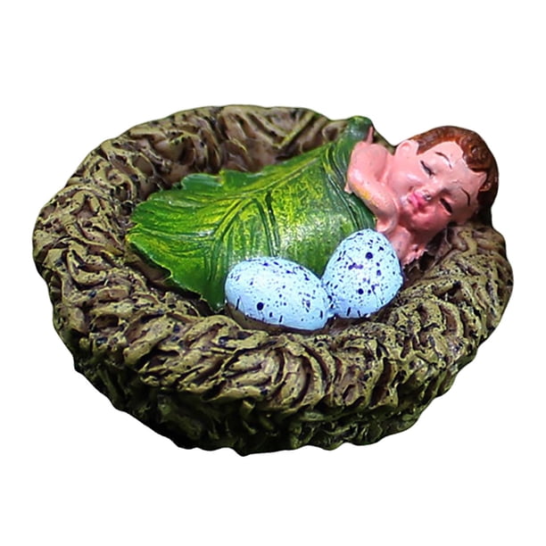 Figuras de jardín de hadas, estatuas de jardín, accesorios para casa de muñecas para jardín al aire libre B