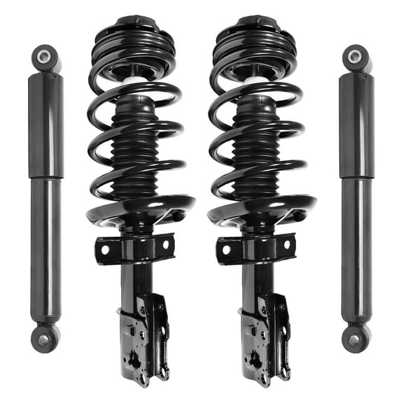 Unity Automotive Front & Rear Complete Strut Assembly Shock Kit Fits 2003-2007 Saturn Ion, 4-11270-259600-001