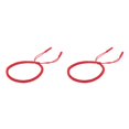 thumbnail image 4 of Minnieouse Pulseras tejidas amor nudo de la suerte cuerda mano cuerda brazaletes pulseras joyería mujeres hombres pareja amante regalos Rojo 2piezas, 4 of 6