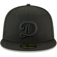thumbnail image 2 of Men's New Era Black Los Angeles Dodgers Secondary Logo Basic 59FIFTY Fitted Hat, 2 of 4