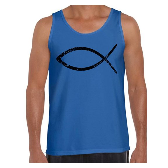 Awkward Styles Team Jesus Tank Top for Men Christian Shirts Christian Fish Clothes for Men Team Jesus Tank Top Fish Tshirt for Men Christian Gifts Jesus Shirts Jesus Clothing Collection for Men
