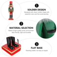 thumbnail image 4 of 1pc Wooden Walnut Soldier Nutcracker Puppet  Soldier Toys Home Decor Ornament, 4 of 6