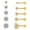 Gold Round Ball Earrings (3 Pairs), variant on 3 Pairs Moissanite Flatback Stud Earrings for Women,  Sterling Silver Hypoallergenic Flat Back Cartilage Earrings Set, 18K White Gold Plated