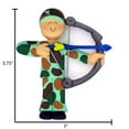 thumbnail image 6 of Ornaments by Elves Personalized Camo Male Christmas Tree Ornaments 2024 Holiday Decors .25lbs, 6 of 10