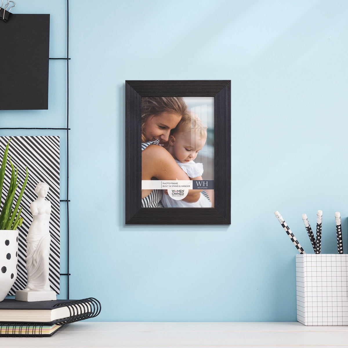 Premium Ebony Solid Wood Picture Frame, 4" x 6"