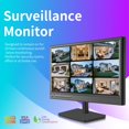 thumbnail image 2 of Monitor de seguridad Jexiop de 17 pulgadas para montaje en pared USB/HDMI/VGA, 2 of 9
