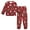 Cute Pink Strawberry Pattern, variant on Fluffy Pajamas Set Fuzzy Winter Warm Pj Sets Pullover Tops and Long Pants Blue and Purple Flowers X-Small