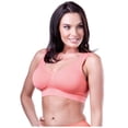 thumbnail image 2 of Women's Genie Bra 6-Pack - Comfort Sports Bras - 3 White, 3 Brights -, 2 of 6