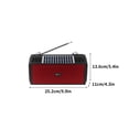 thumbnail image 1 of Usloyux Portable Speaker Clearance Sale, Solar Powered Sound System With Illuminated Fm Radio Outdoor Flashlight Lighting And Sound System Suitable For Car Outdoor Home And Desktop Use, Red, 1 of 6